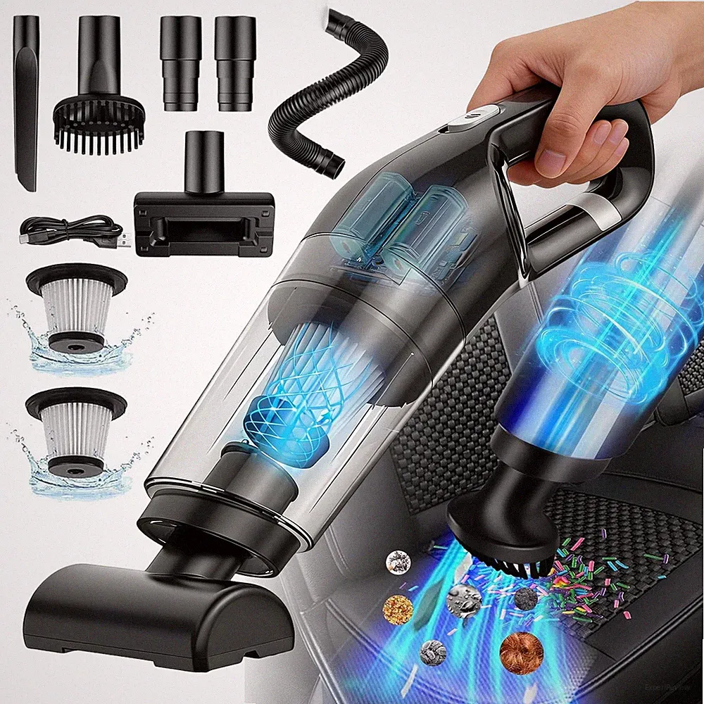 120W Akku Handstaubsauger beutellos kabellos Akkusauger Multi Für Auto Büro Haus