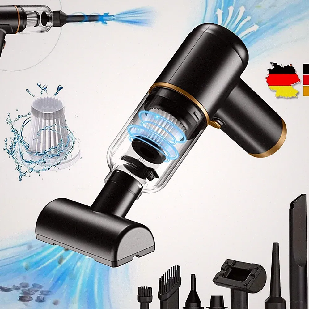 120W Mini Autostaubsauger Kabellos Tragbar Handstaubsauger USB Akku Büro & Haus