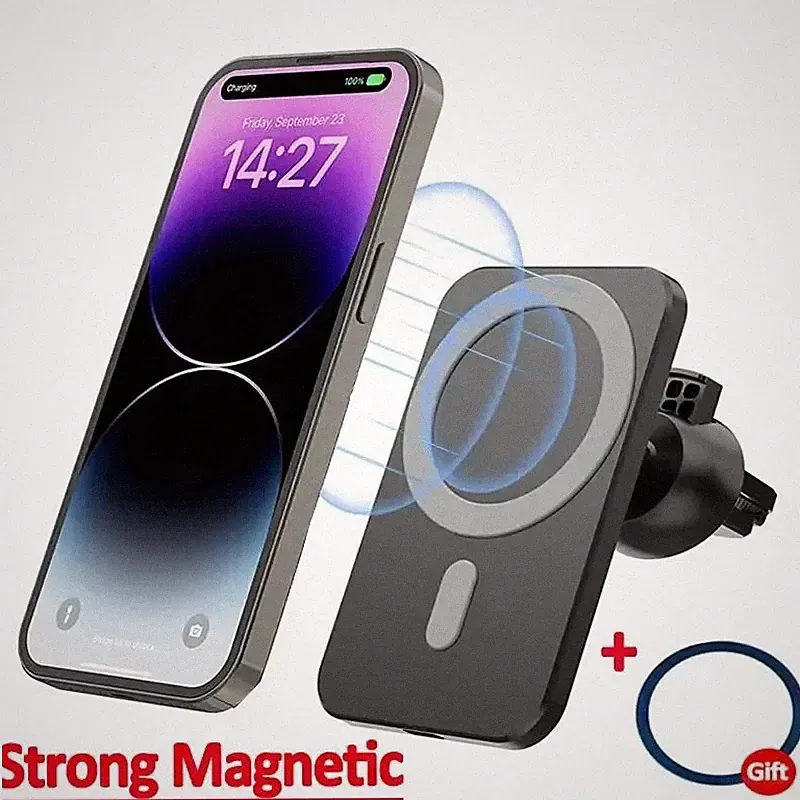 15W MagSafe Auto Handyhalterung Magnetisches Wireless Ladegerät KFZ Halter