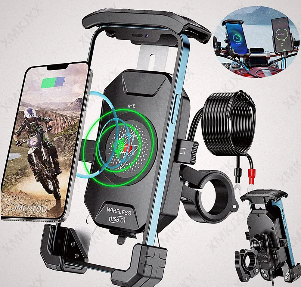 360° Handyhalterung Motorrad Aluminium