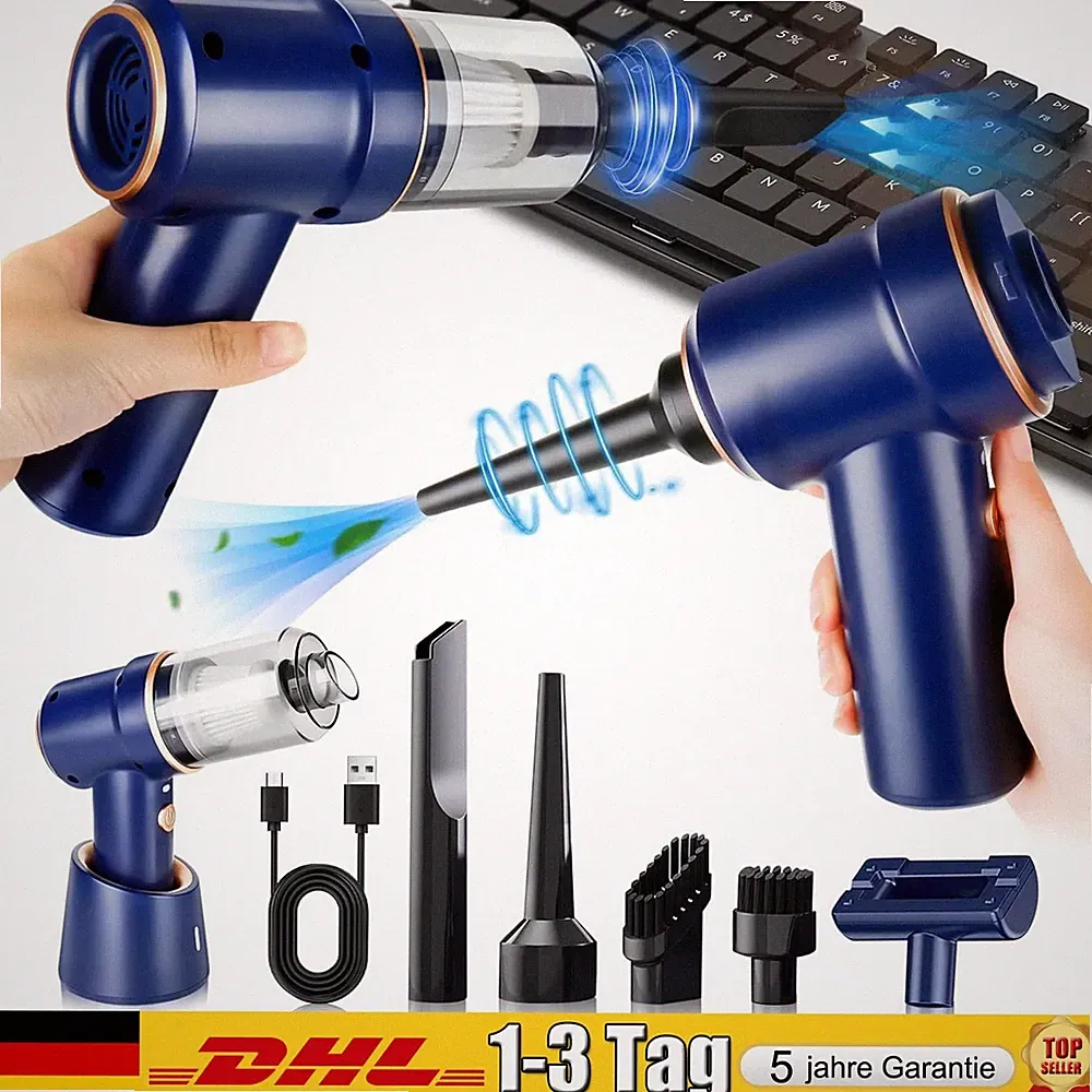 3in1 Mini Akku Handstaubsauger 4000Pa