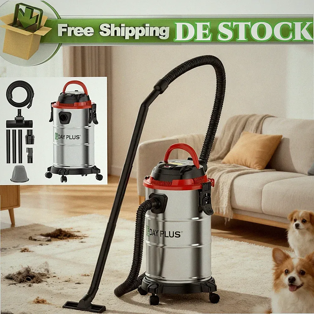 3IN1 STAUBSAUGER BEUTELLOS NASS TROCKENSAUGER INDUSTRIESAUGER 18L MIT ZUBEHÖR