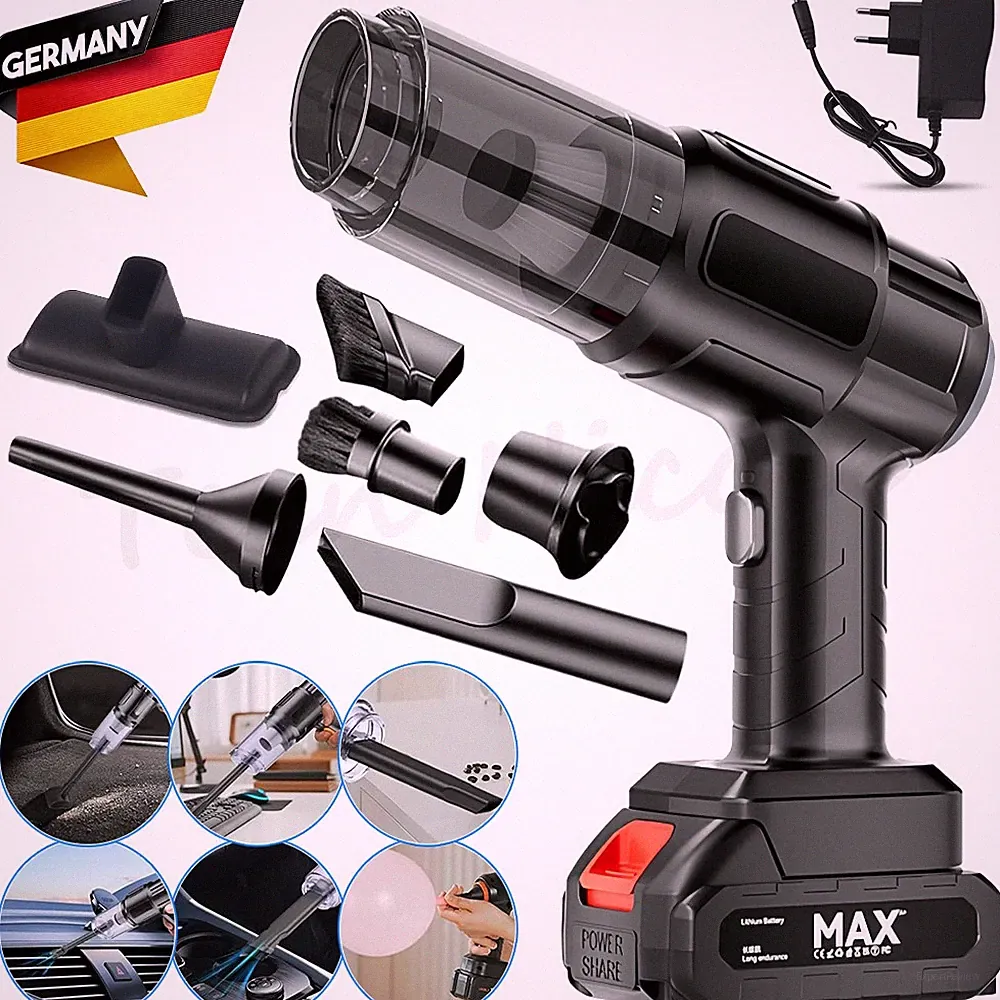 4-in-1 Kabellos Akku Handstaubsauger 6000mAh