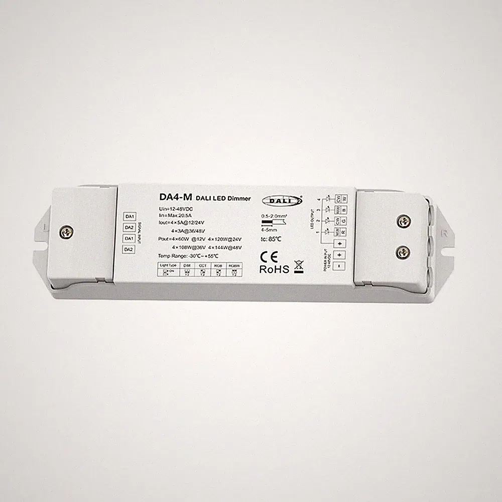 4Kanal Dali LED Dimmer Controller für einzelne Farbe CCT RGB RGBW Streifen Licht