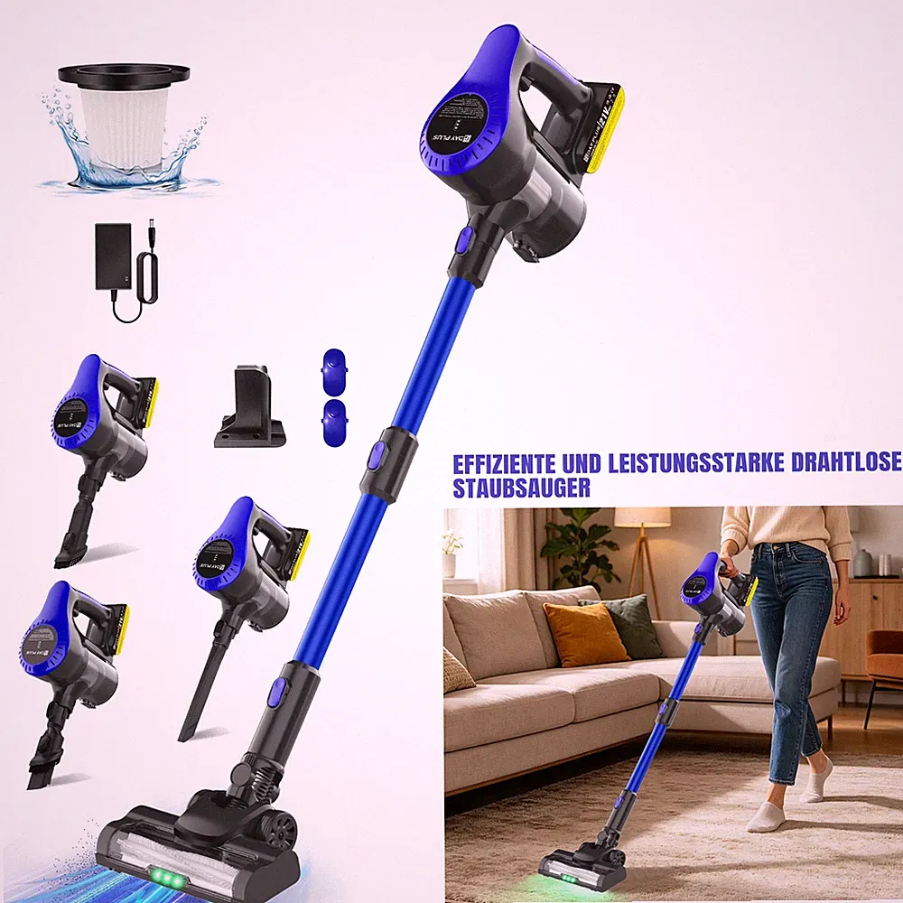 DAYPLUS Akku Staubsauger 6-in-1