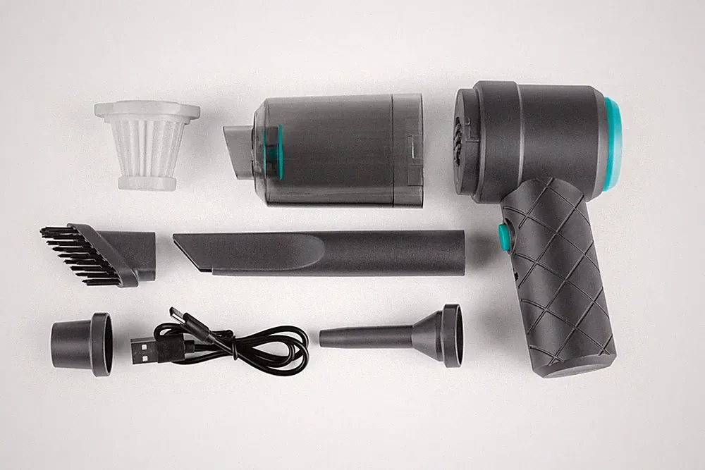 6× CLEANmaxx Akku-Handstaubsauger Autostaubsauger Haushaltssauger 3,7 V Auto-Set