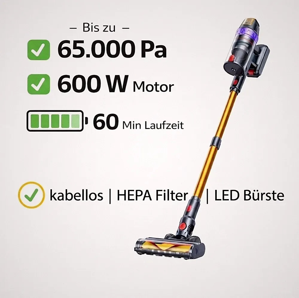 600W V11 Akku Staubsauger
