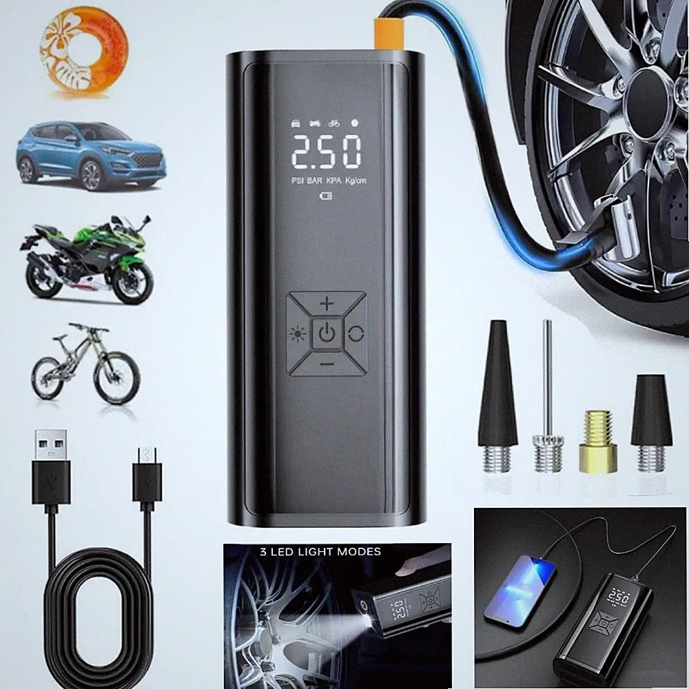 9000mAh Elektrische Luftpumpe Akku