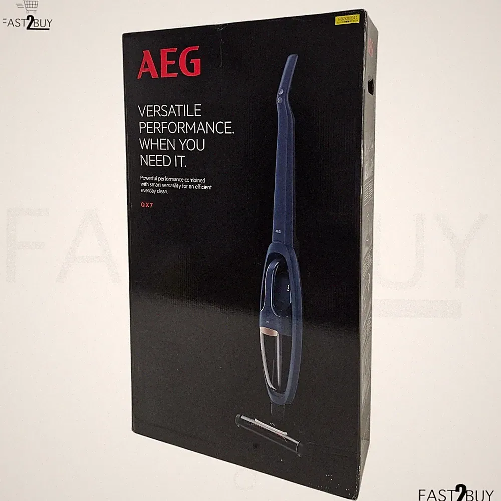 AEG QX7-1-I360 Akku-Stielstaubsauger kabellos blau mit Zubehör bis 50 Min