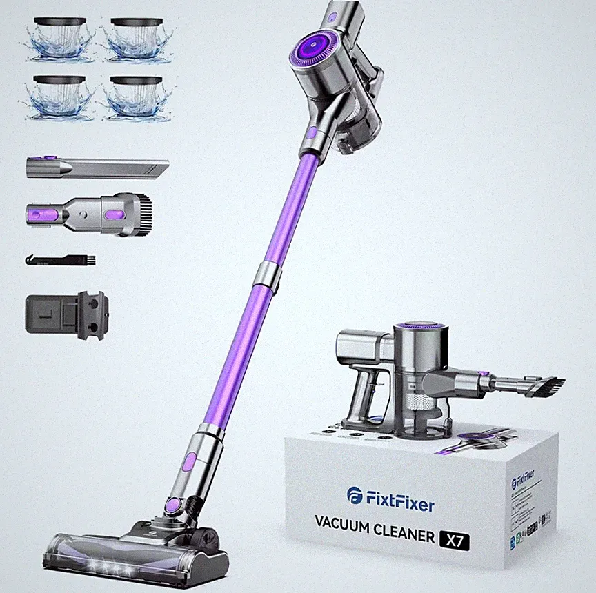 Akku Staubsauger 55 Min. Stielstaubsauger Beutellos Kabellos Dyson alternative
