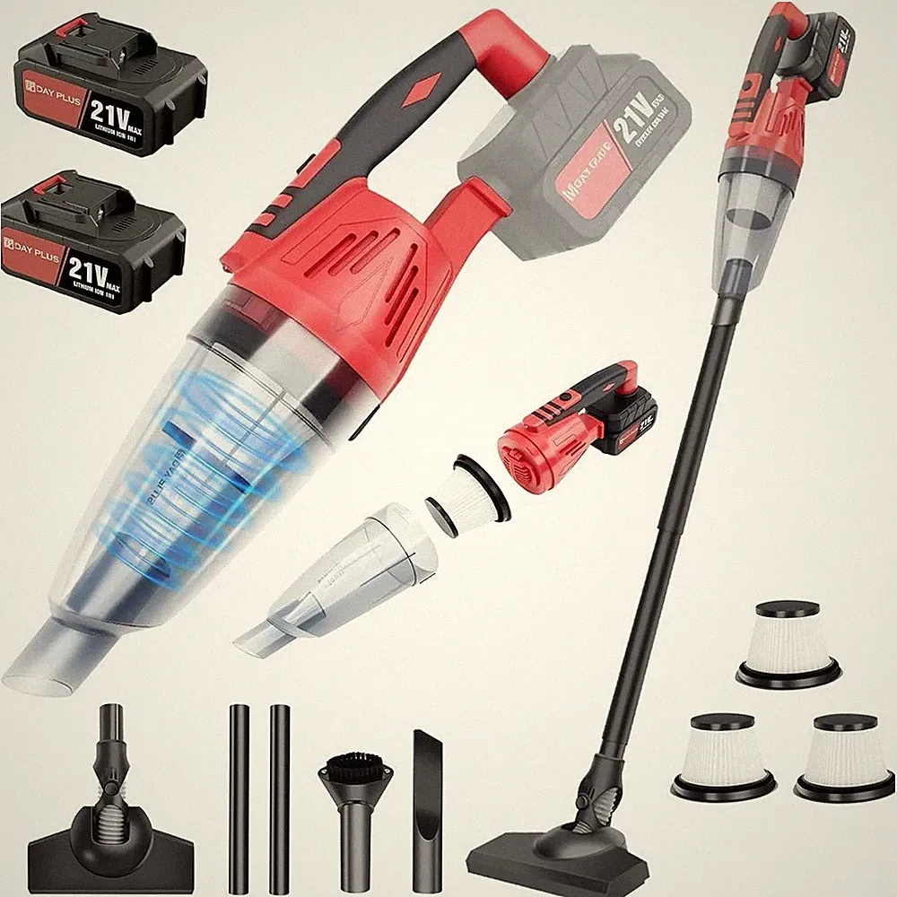 Akku Staubsauger 7000Pa 2-in-1 Stiel- & Handstaubsauger für Teppichböden
