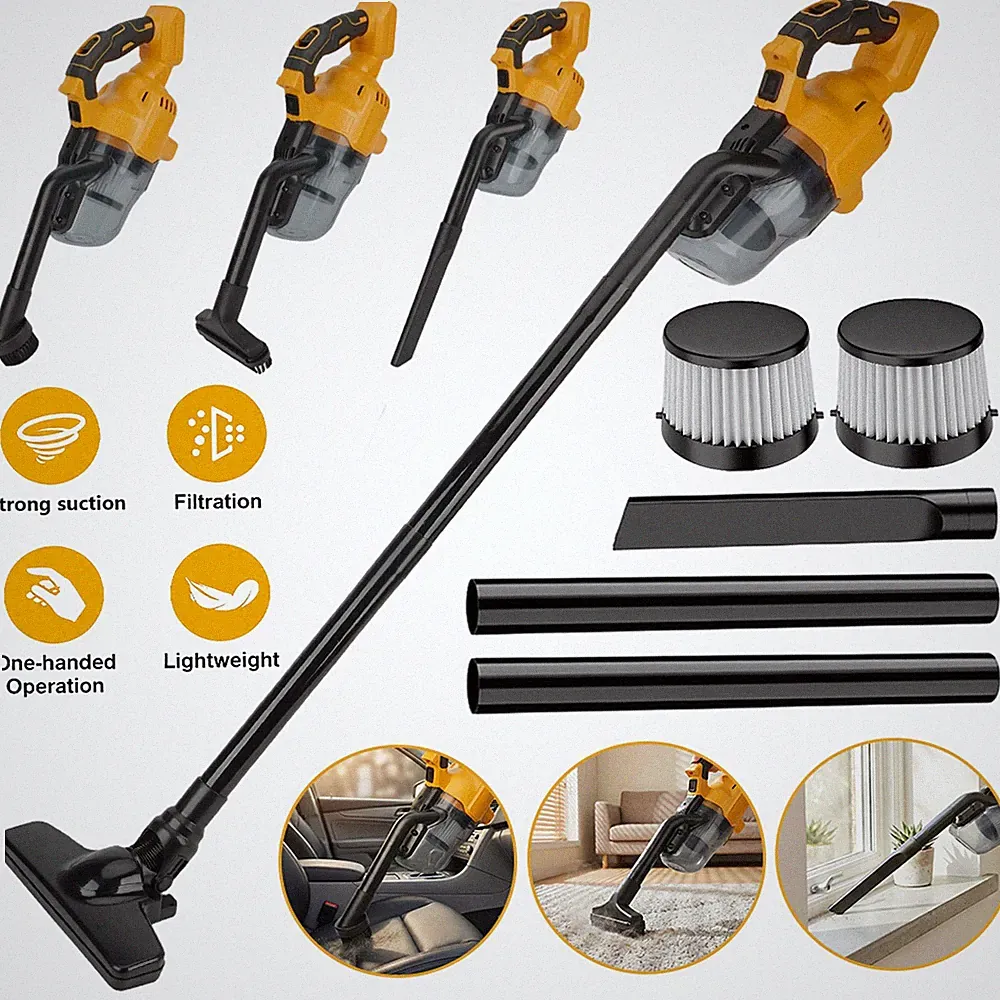 Akku Staubsauger für Dewalt 20V Akku, 5 in 1 Handstaubsauger 400W starkem Motor