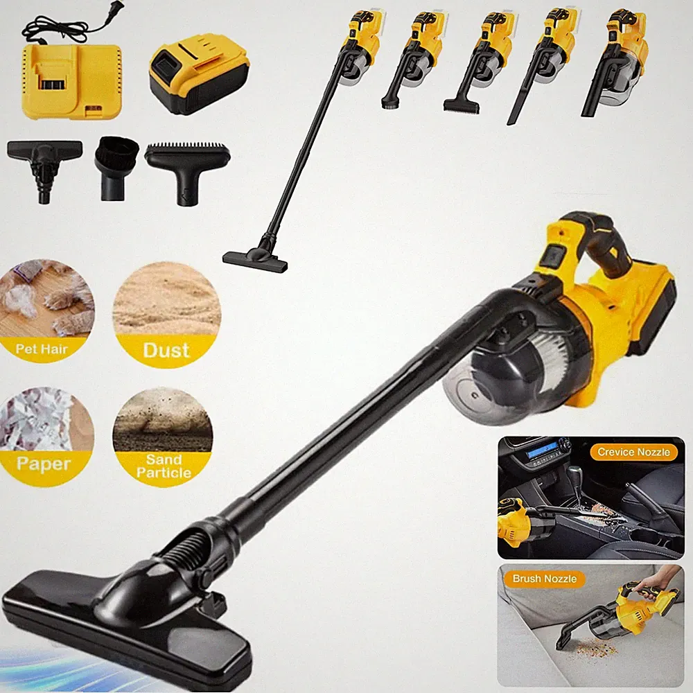 Akku Staubsauger für Dewalt 20V Akku 5in1 Handstaubsauger mit 400W starkem Motor
