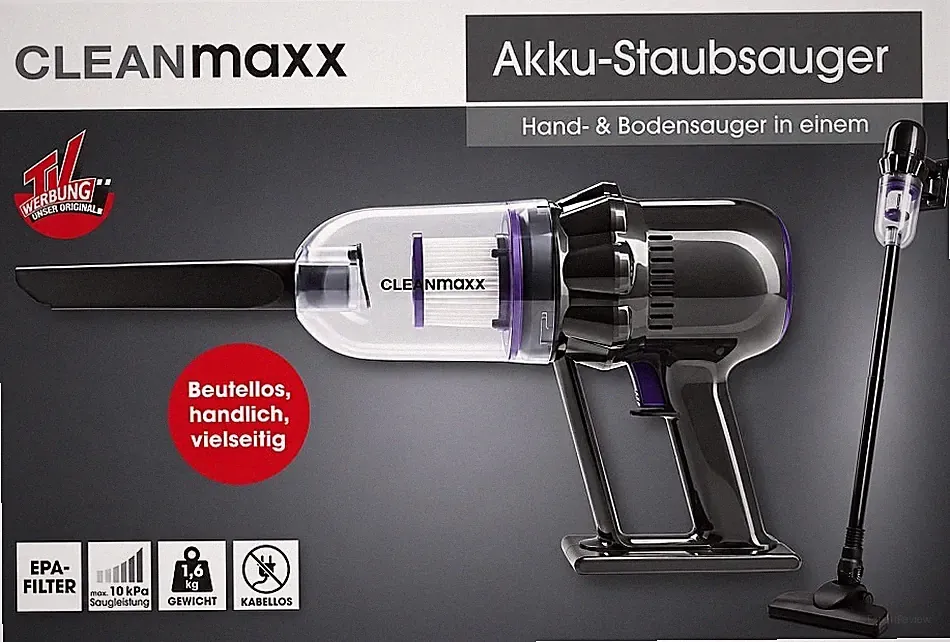 Akku-Staubsauger – Hand- & Bodensauger 2-in-1 cleanmaxx
