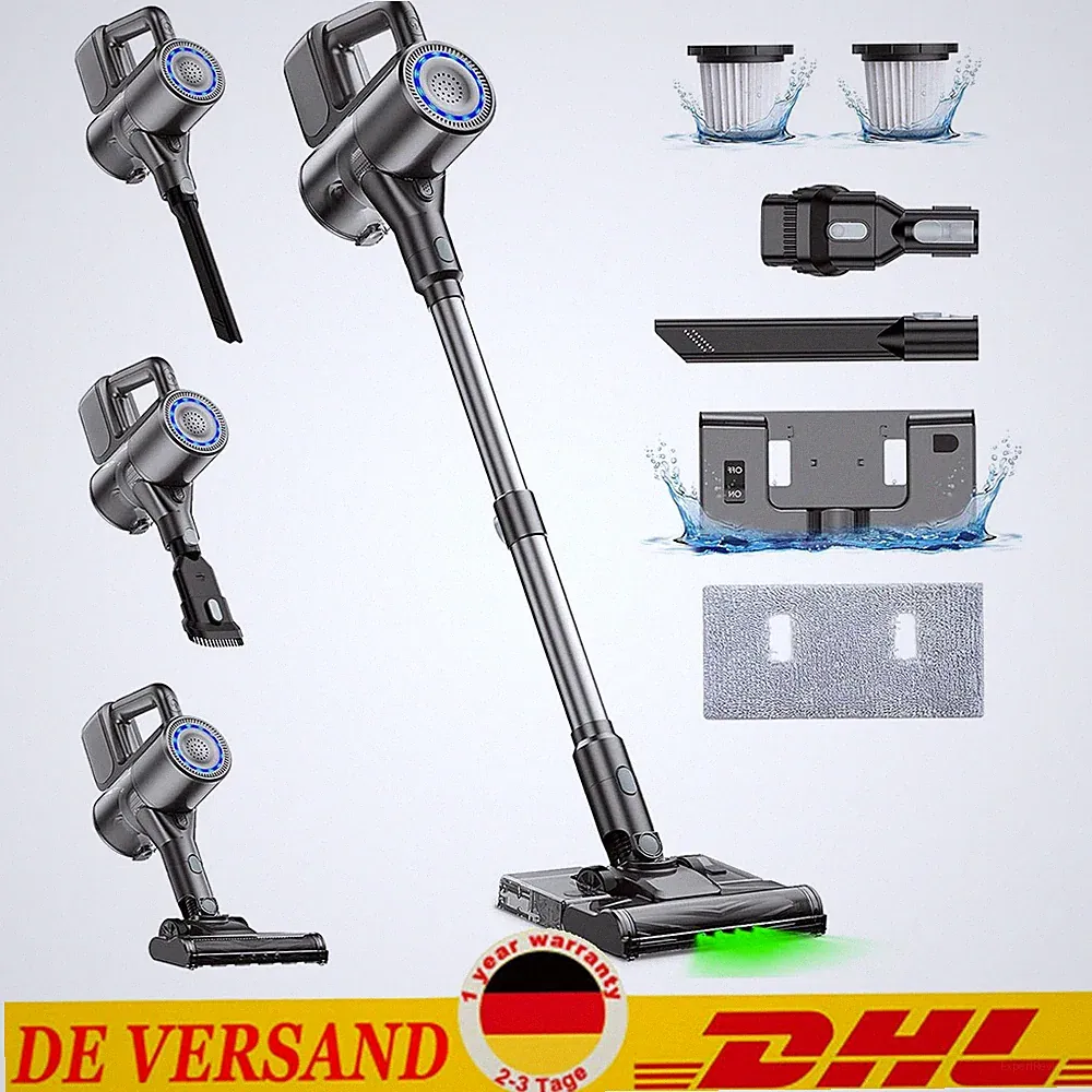 Akku-Staubsauger mit Wischfunktion 6in1