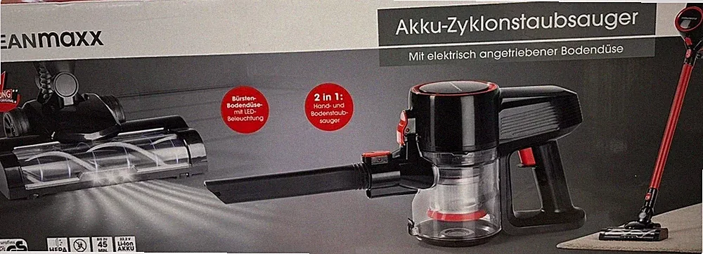 CLEANmaxx Akku-Zyklon-Staubsauger