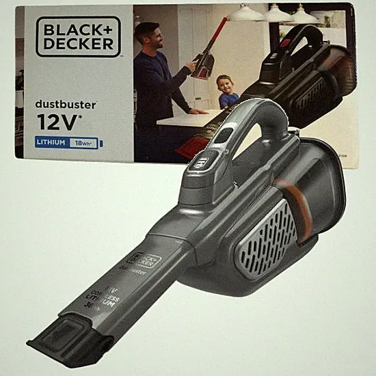 Black+Decker Akku-Staubsauger Handsauger 18V + Ladekabel +Fugendüse BHHV520JF-QW