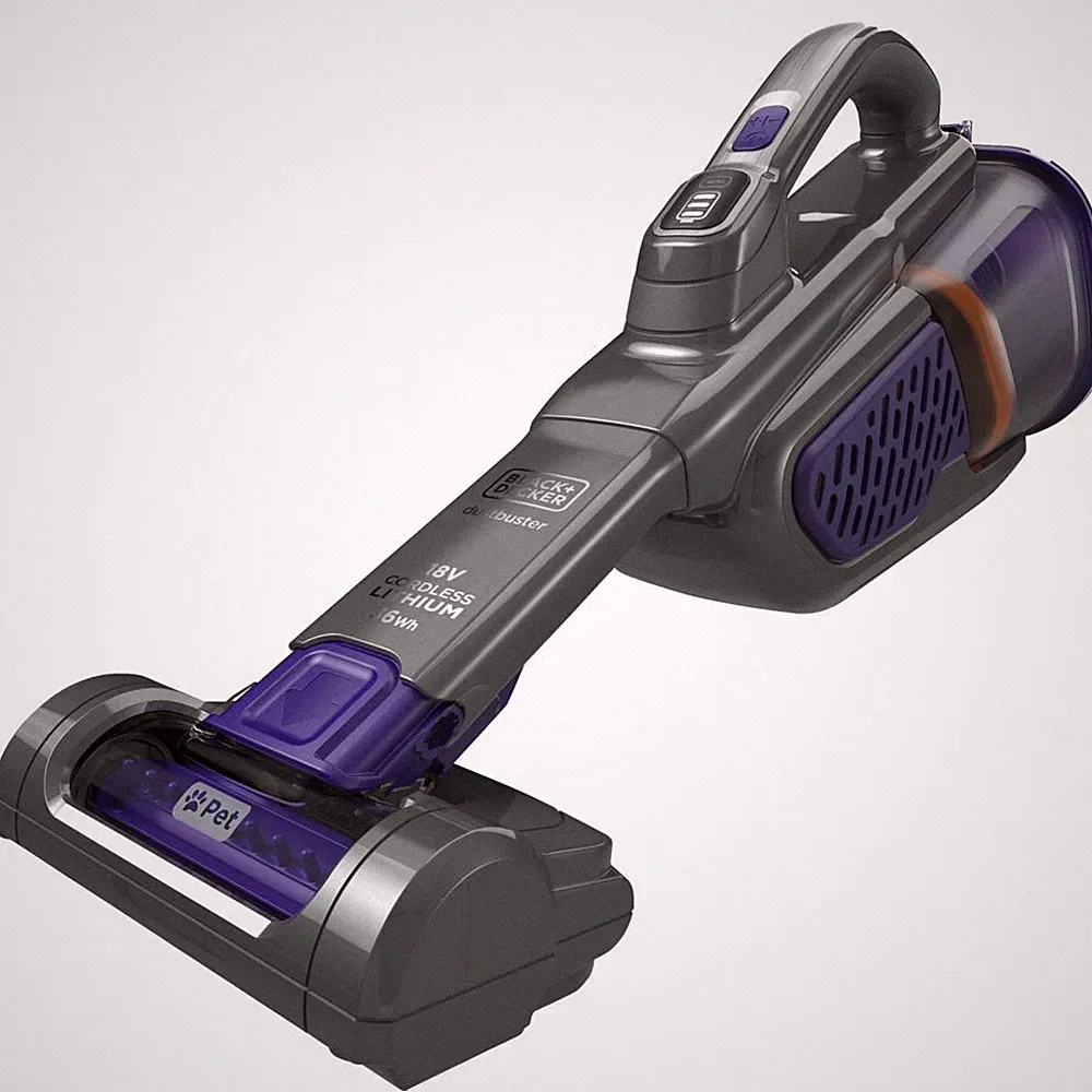BLACK+DECKER BHHV520BFP Handstaubsauger Titanium/Silber/Violett Akku NEU OVP