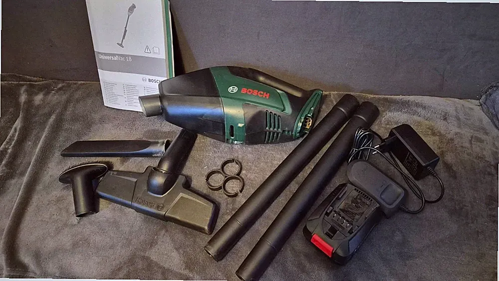 Bosch Akku Staubsauger 18V mit Zubehör & Akku & Ladegerät Super beim Camping