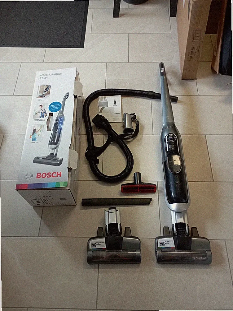 Bosch Athlet Ultimate Akku-Staubsauger 32.4V Silber Defekt Mit Zubehör