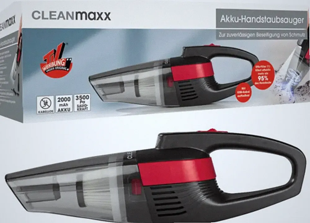 CLEANmaxx Akku Handstaubsauger 15 W