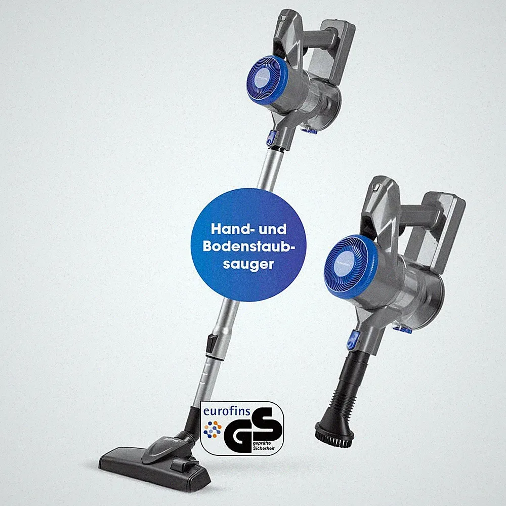 CLEANmaxx Akku Zyklon Staubsauger 2in1