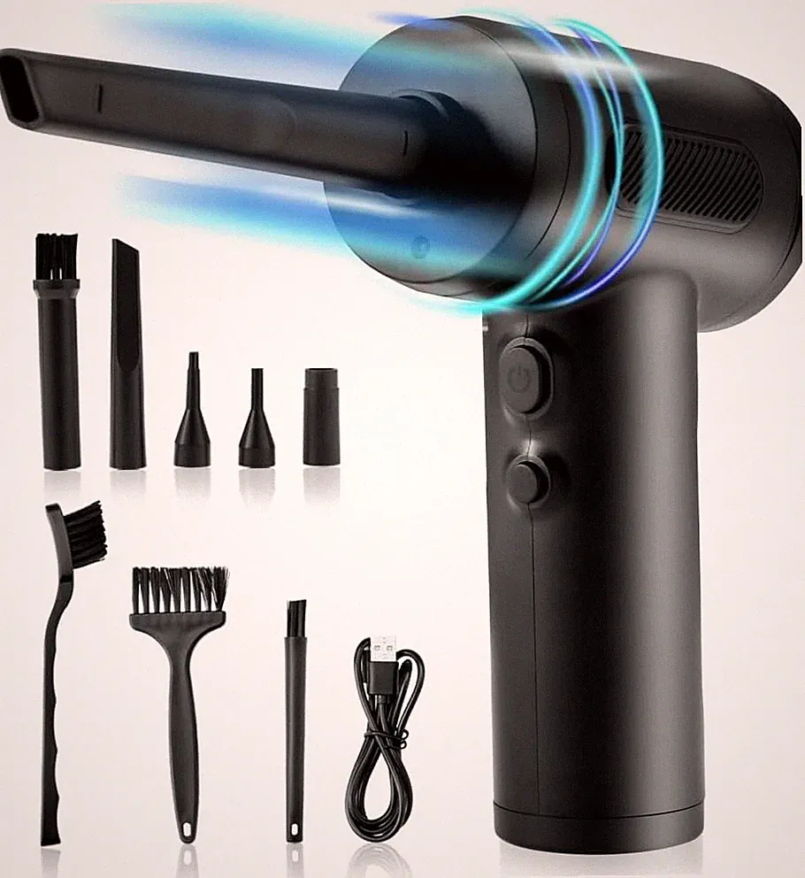 Computer Air Duster, kabelloser Autostaubsauger, 3 einstellbare Geschwindigkeiten Elektro Ai