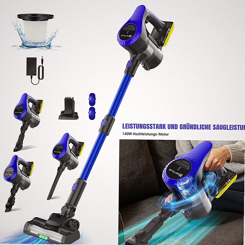 DAYPLUS Akku Handstaubsauger 15000Pa