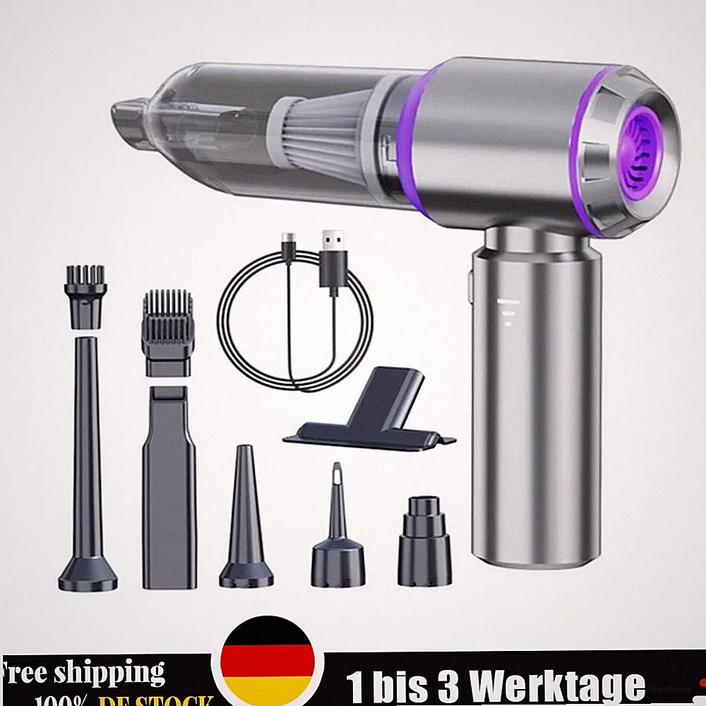 Dnntunk Stabstaubsauger mit 6 Aufsätzen