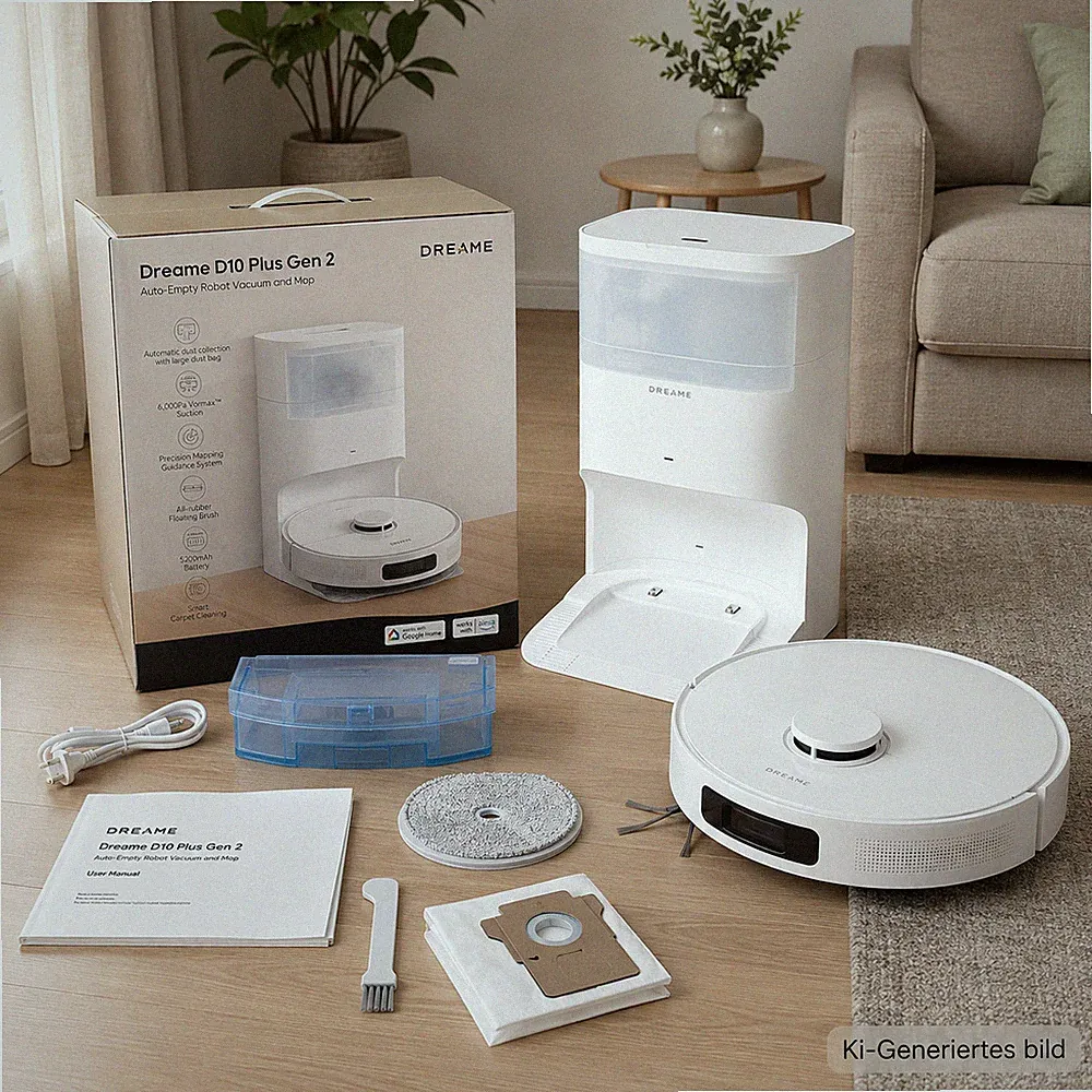 Dreame D10 Plus Gen 2 Saugroboter mit Absaugstation