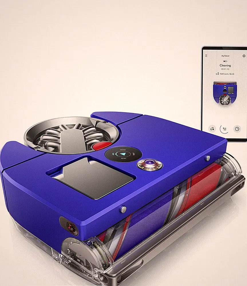 Dyson 360 Vis Nav Saugroboter Blau/Nickel | Neu & OVP | Roboterstaubsauger