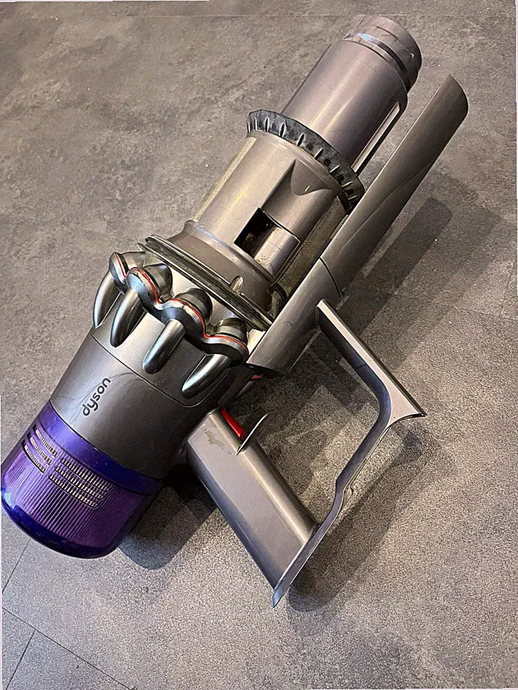 Dyson kabelloser Handstaubsauger tragbar grau/lila ohne Akku, ohne Zubehör