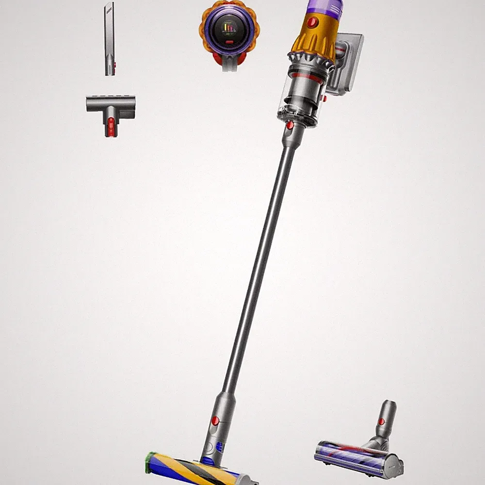 Dyson V12 DetectTM Slim Absolute Stielsauger Gelb/Nickel Akkusauger