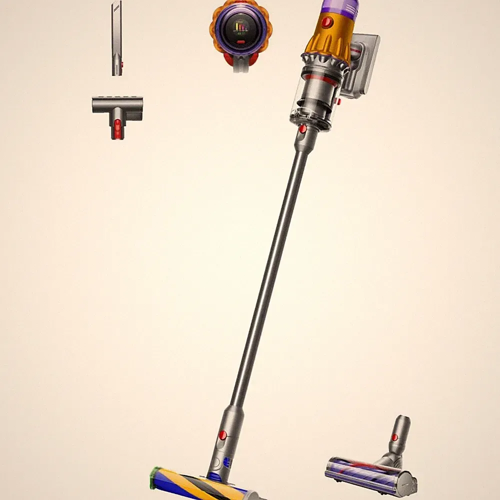 Dyson V12 DetectTM Slim Absolute Stielsauger Gelb/Nickel Akkusauger NEU