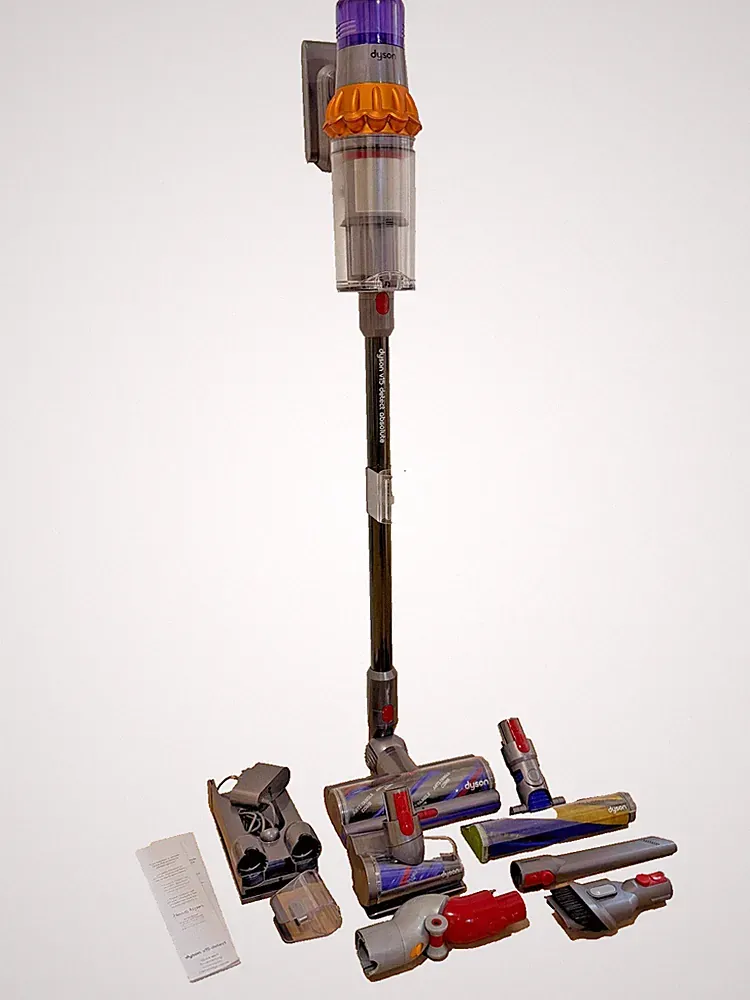 Dyson V15 Detect Absolute Akku Staubsauger + Spezialreinigungset mit Lichtdüse