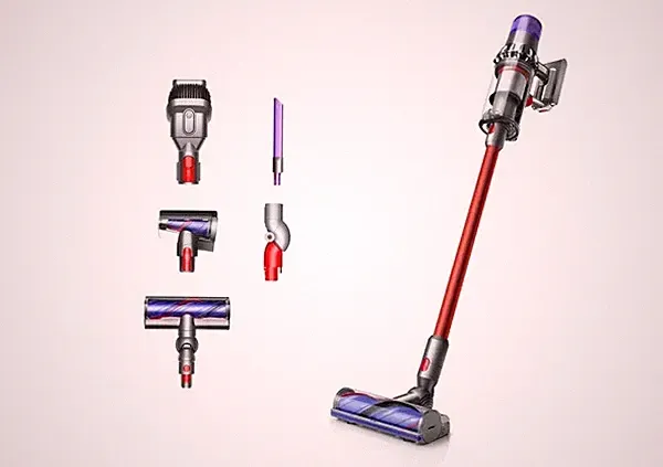 Dyson V15 Origin kabelloser Staubsauger Nickel/Rot Akku Akkusauger