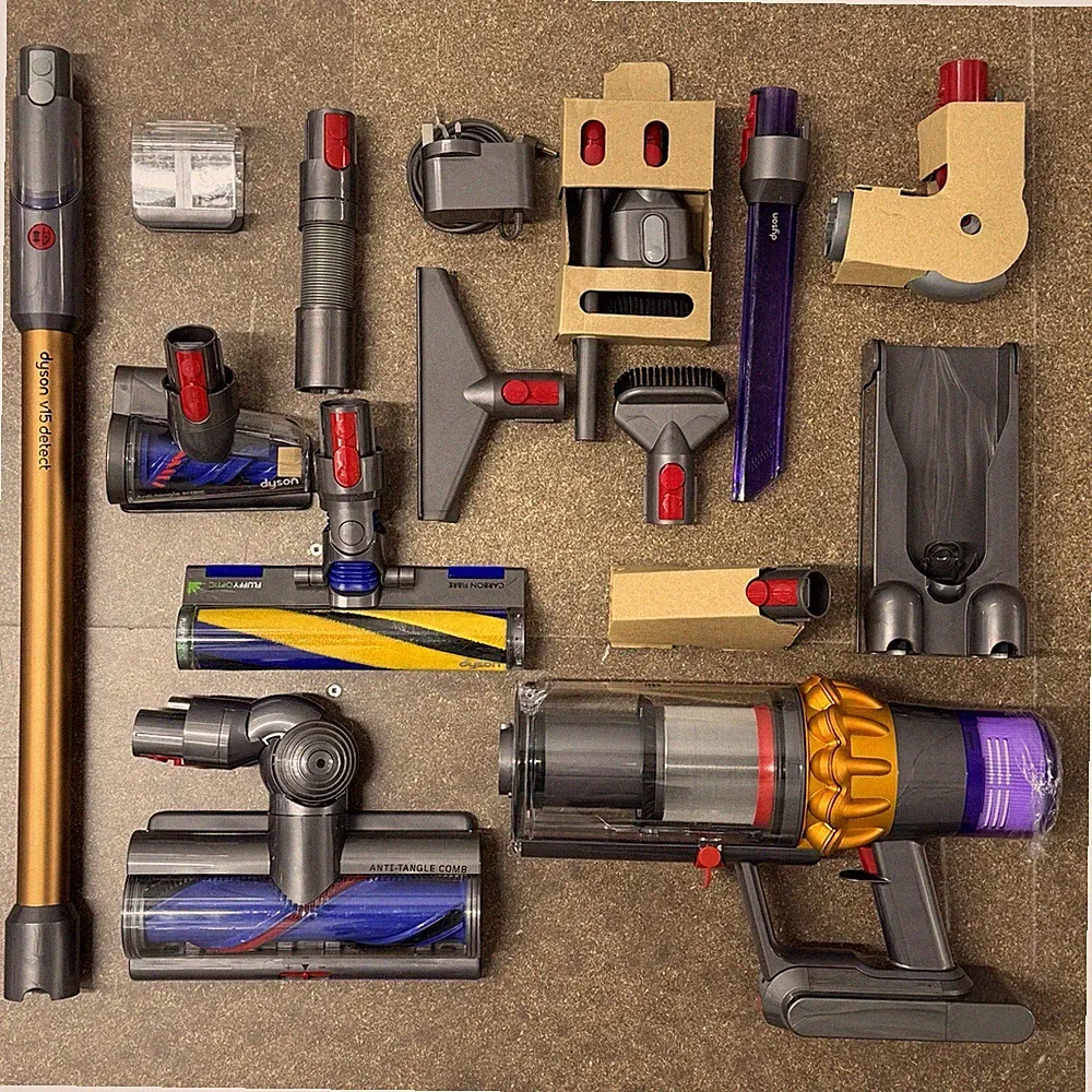 Dyson V15 SV22 Total Clean Staubsauger Komplettset alle Aufsätze Teile