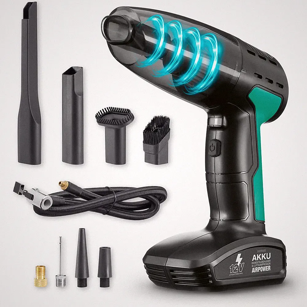 EASYmaxx Akku-Handstaubsauger mit Kompressor
