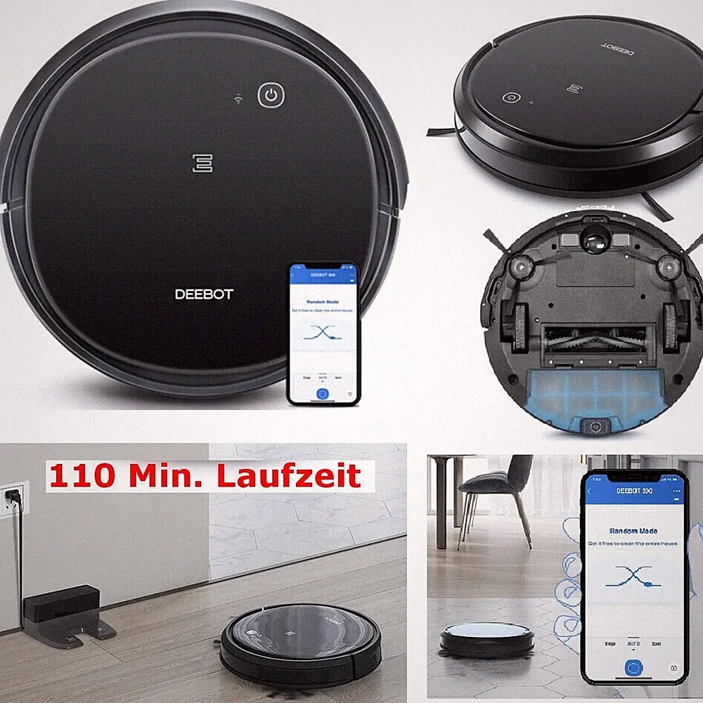 Ecovacs Deebot 500 kabelloser Roboter Staubsauger Alexa&Stimme Steuerung robot