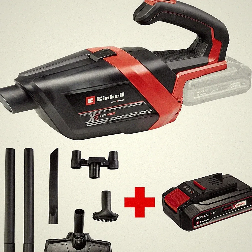 Einhell TE-HV 18/06 Li - Mit (Power X-Change) Akku! - Akku-Handstaubsauger 18V