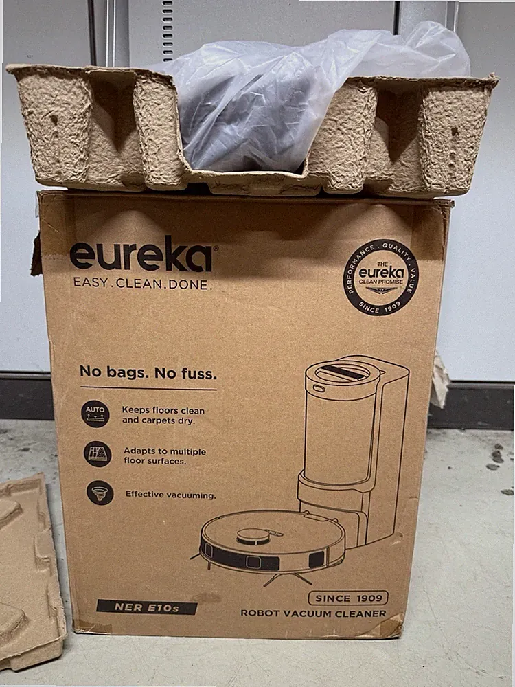 Eureka E10s Saugroboter Wischfunktion beutellose Absaugstation