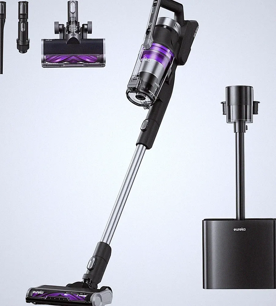 Eureka Stylus Elite Akku Staubsauger mit Absaugstation