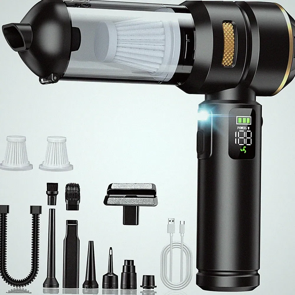Handstaubsauger Akku 4-in-1 32000Pa kabellos mit LCD display Tierhaare