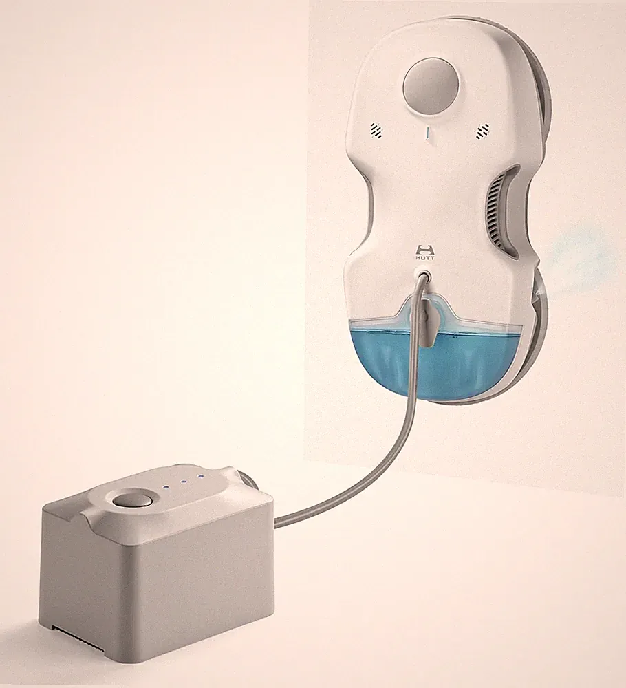 Hutt S7 Plus Fensterputzroboter Akku kabellos,Abnehmbarer Akku,5500Pa,80ML Tank
