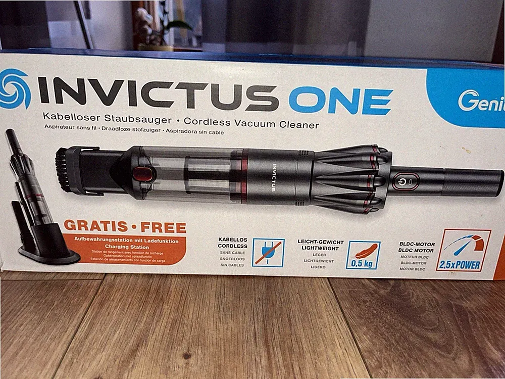 Invictus One kabelloser Handstaubsauger, Aufbewahrungsstation mit Ladefunktion