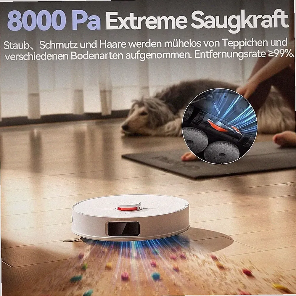 JONR P20 Pro Saugroboter mit Wischfunktion,All-in-One,Ausziehbarem Arm,8kPa,APP