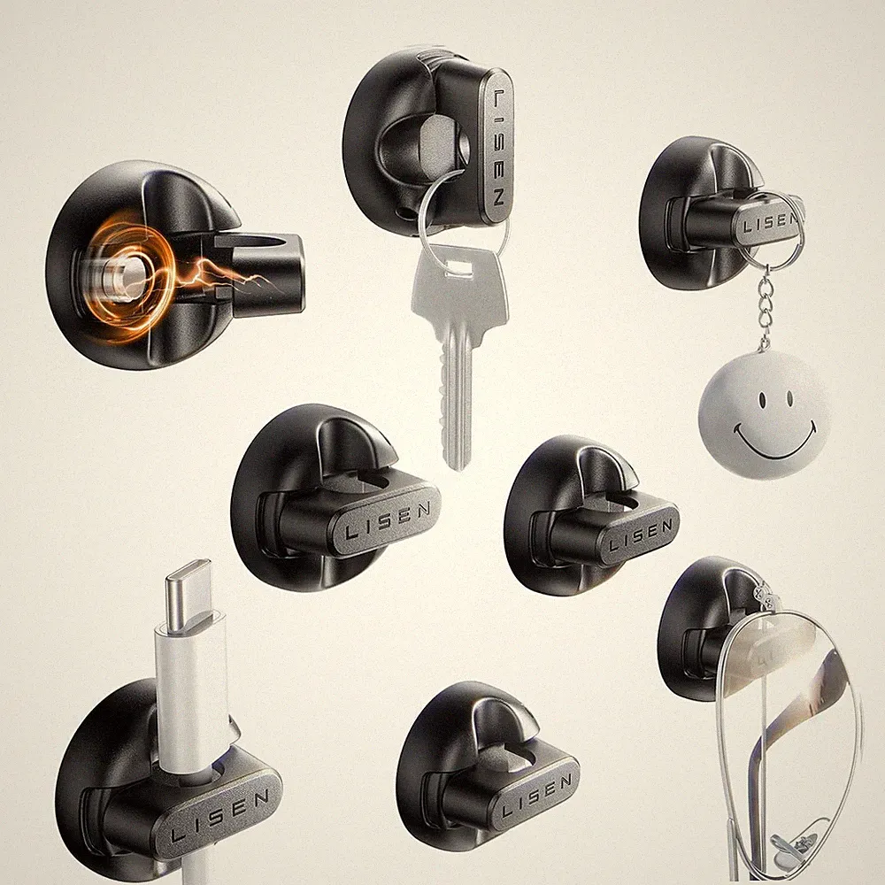 Kabelhalter Magnetisch Selbstklebend Kabelclips Organizer Schreibtisch 8 Stück