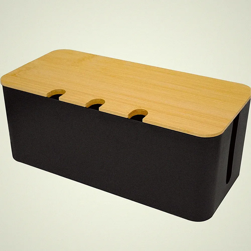 Fahibin Kabelmanagement Box Bambus
