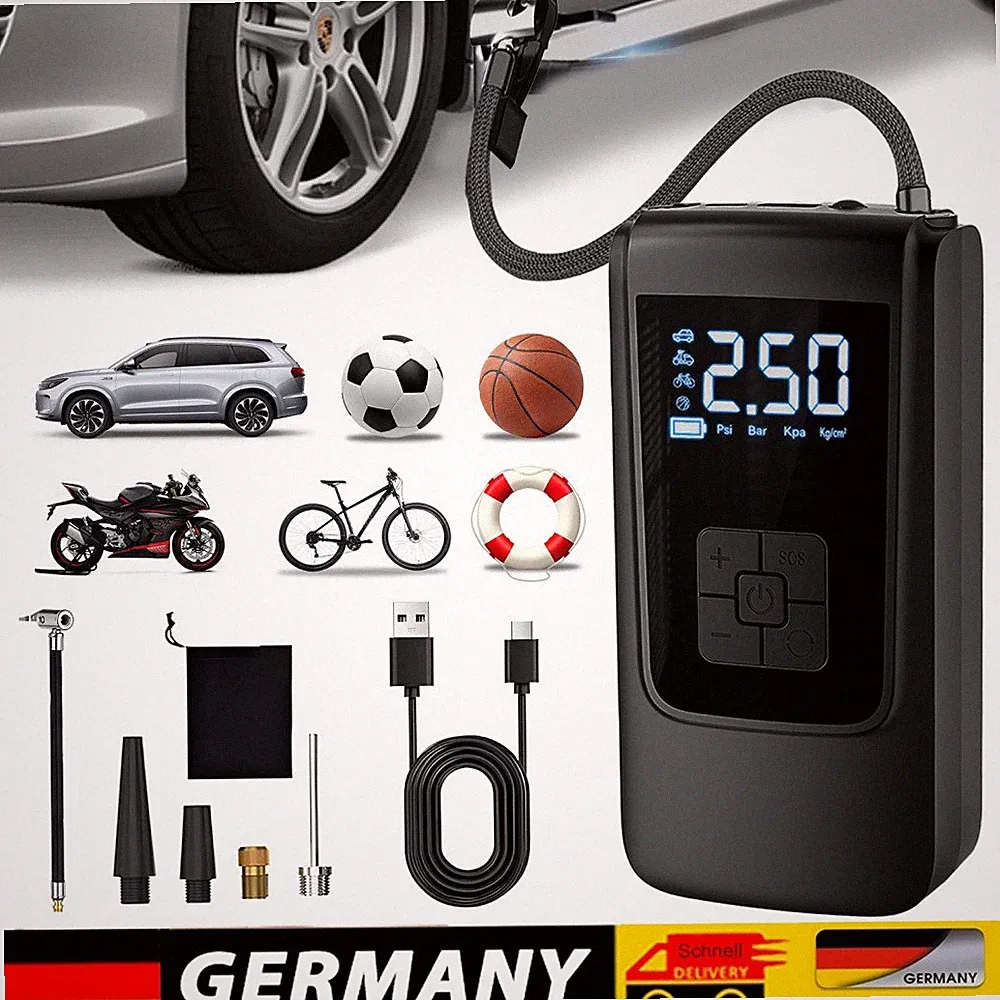 LCD Elektrische Luftpumpe Akku
