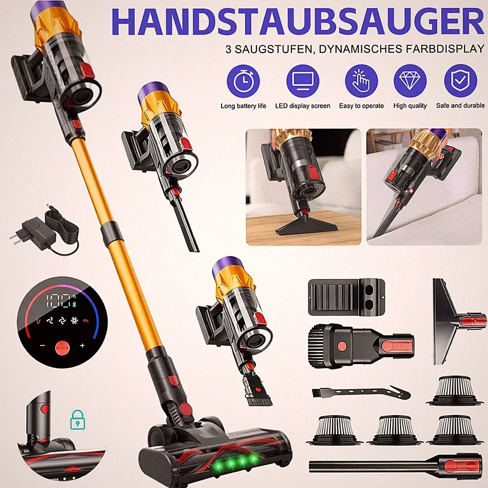 LED Akku Staubsauger 6-in-1 mit Wischfunktion